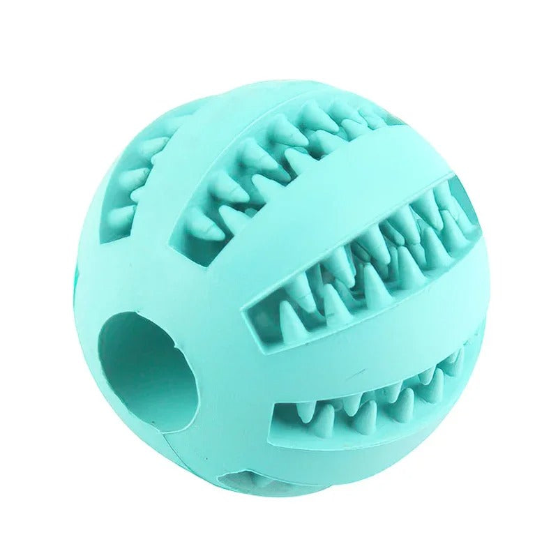 Balle de jeu pour chien bleu ciel avec emplacement friandise