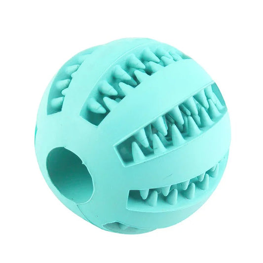 Balle de jeu pour chien bleu ciel avec emplacement friandise