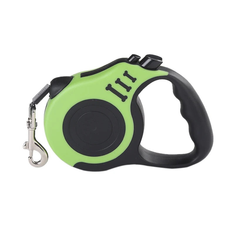 Laisse rétractable en nylon Vert